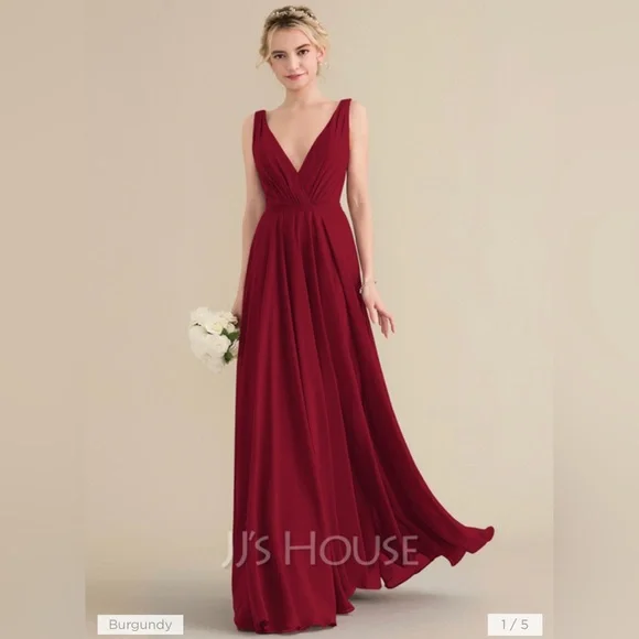 navy blue dress for baby girl White Chiffon Bridesmaid Dress A-Line Maxi Off-the-Shoulder